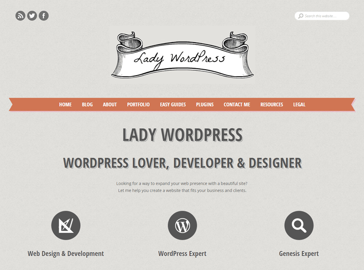 Lady Wordpress