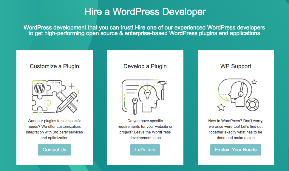 CreativeMinds Hire Us page - Craft The Perfect WordPress Site With These 10 WordPress Development Firms