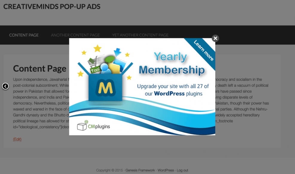 ListWP Business Directory CM PopUp Plugin - 10 Best WordPress PopUp Plugins To Pop Anything On Your Site
